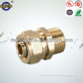 brass male and female straight compression pipe fitting